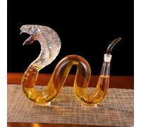 Decanter per whisky da 1000 ml, decanter per whisky con animali divertenti, set di bottiglie di vetro uniche, per uomini, papà, marito, accessori per bar di casa(C)
