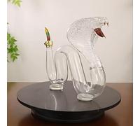 Decanter per whisky da 1000 ml, decanter per whisky con animali divertenti, set di bottiglie di vetro uniche, per uomini, papà, marito, accessori per bar di casa