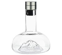 Decanter per whisky da 1200 ml, design montagna, decanter in vetro senza piombo da 1200 ml per vodka bourbon, elegante barware per uomini e donne, ottimo regalo di compleanno per la festa del papà