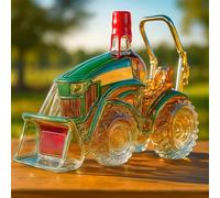 Decanter per whisky da 300 ml, bottiglia di liquore vintage in vetro a forma di auto con tappo, statuetta artistica per bottiglie di vino per l'arredamento del bar di casa #10