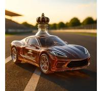 Decanter per whisky da 300 ml, bottiglia di liquore vintage in vetro a forma di auto con tappo, statuetta artistica per bottiglie di vino per l'arredamento del bar di casa #3