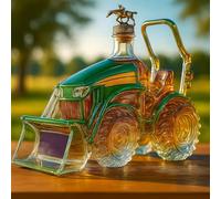 Decanter per whisky da 300 ml, bottiglia di liquore vintage in vetro a forma di auto con tappo, statuetta artistica per bottiglie di vino per l'arredamento del bar di casa #12