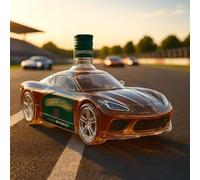 Decanter per whisky da 300 ml, bottiglia di liquore vintage in vetro a forma di auto con tappo, statuetta artistica per bottiglie di vino per l'arredamento del bar di casa #2