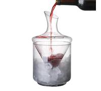 Decanter per whisky, elegante contenitore per liquori in con secchiello per ghiaccio integrato, set decantazione per vino, per eventi club, ristoranti, sale da pranzo o bar, 30 x 11,53 x 6 cm