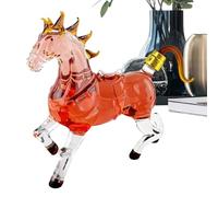 Decanter per whisky - Liquore in da 1000 ml con distributore, con decantatore per vino a forma di cavallo, ideale per uomini e amanti del bourbon come decorazione per bar di casa per Capodanno e