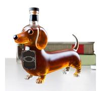 Decanter per whisky, occhiali da whisky, a forma di cane di tasso vuoto, per marito, padre bourbon, bar, ristorante