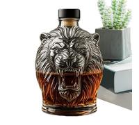 Decanter per whisky, senza piombo, accessorio per alcol ermetico, conserva lo spirito, aumenta l'esperienza di bere, una mostra elegante per la casa, l'ufficio e la grotta 'uomo, verbo