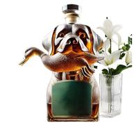 Decanter per whisky - Set di bicchieri da whisky da 750 ml, decantr per vino, bottiglia di whiky decanter affascinante in | Estetica Porta Alcool Contenitore Statua Del Cane per La De