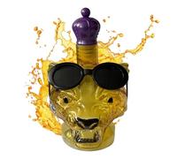 Decanter per whisky, testa di leopardo, scultura artistica a forma di bottiglia di whisky, decorazione per bar, brandy, tequila, vodka, bourbon, mensola, soggiorno, ristorante, compleanno, festa del