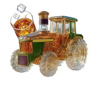Decanter per Whisky - Trattore Divertente Da 300 Ml | Bottiglie Di Vino Vuote Per Whisky - Per Decorazione Casa Bourbon Vino Vodka Ufficio Casa Bar Papà Compleanno Natale Festa