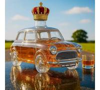 decanter, Scultura in 3D a forma di auto da 300 ml, bottiglia whisky e vino, statua creativa in vetro con decanter for, bottiglie vuote a tema(B)