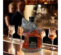 Decanter, Statuetta artistica da 300 ml a forma di squalo 3D, bottiglia vino, divertenti statuette animali in vetro for whisky e decanter, for bar ufficio(A)