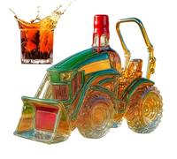 Decanter Tequila | Bottiglia di Liquore con Trattore 3D per Feste - Decanter In Vetro Ornamento Decorativo Per Gli Amanti Del Whisky Armadio Familiare Maschio