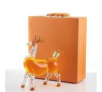 Decanter Whisky - Art Scultura Statua, Figurina Decanter Per Whisky A Forma Di Cervo Da 1000 Ml/33,8 Oz, Ornamenti 3D Per Caraffe Di Vino In Vetro A Forma Di Animale(Deer+Gift box)