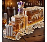 Decanter Whisky, Bottiglia Decanter Per Whisky Da Camion, Bella Scultura Meccanica, Regalo Statua Perfetto, Vetro Fatto A Mano(D)