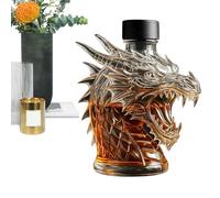 Decanter whisky - bottiglia decorativa cristallina con drago cargon artistico | Elegante contenitore per liquori, evento del padre per matrimoni regalo maschio bar Hogar Collezione esclusiva vino