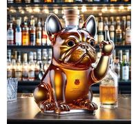 Decanter Whisky, Bottiglia Di Whisky A Forma Di Bulldog Francese, Decanter For Whisky A Forma Di Dito Medio, Regali Divertenti, Set Di Decanter For Vino Unici For Uomo.(A)