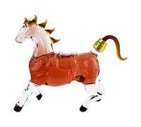 Decanter Whisky Cavallo | Bottiglia Bourbon 25.5×26cm Design Animale Originale | Caraffa Bar Casa Regalo Uomo Amanti Whisky