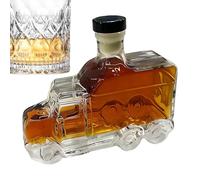 Decanter Whisky Classico A Forma Di Camion - Set Regalo Da 375 Ml Con Bottiglia Di E Coperchio Divertente | Per Casa, Cucina, Bar, Compleanno, Matrimonio, Brunch E Hosteler