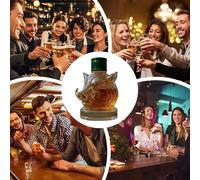 Decanter whisky di cinghiale selvatico - statua d'arte di per whisky, bourbon, vodka, tequila, brandy | Distributore di alcol artistico con figurina per festa, uomini, marito, scaffale, soggiorn