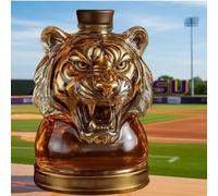 Decanter Whisky, L'ultimo Indiano, Statua Di Decanter Per Whisky A Forma Di Testa Di Tigre, In Vetro Senza Piombo Fatto A Mano, Scultura Di Bottiglia Di Vino A Forma Di Animale, Regalo
