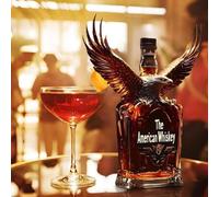 Decanter Whisky, Statua Decanter Per Whisky A Forma Di Aquila Volante Da 300 Ml, Può Contenere Vari Liquidi, Scultura In Bottiglia Di Vetro Fatta A Mano, Bella E Irresistibile
