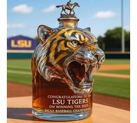 Decanter Whisky, Statua Decanter Per Whisky Raffigurante Il Re Tigre Della Foresta, Design Unico E Accattivante, Realizzata A Mano In Vetro Senza Piombo.