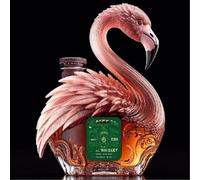 Decanter Whisky, Statua Di Decanter Per Whisky A Forma Di Fenicottero, Che Rappresenta Il Simbolo Dell'amore, Realizzata In Puro Vetro Senza Piombo Fatto A Mano, Scultura In Bottiglia Di Vetro 3D