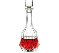 Decanteri per liquori Decanter in cristallo fatto a mano da 1000 ml, brocca for whisky e vino, bocca larga, design conico