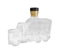 Decanters per alcol - Bottiglia di Whisky stile medio camion, decanter decorativo da 375 ml con tappo per liquore birra champagne feste matrimoni brunch compleanno bar domestici