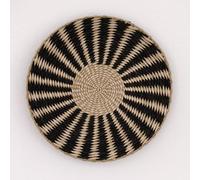 DECCARO Cestino da parete Boho nero, grande