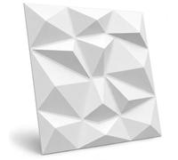 Deccart Pannelli Decorativi Per Pareti 3D 50x50 cm XPS - Bianco, 0.25 m² | 1 pezzo, Pannelli Murali, Pannello Decorativo Parete, Rivestimento Parete in Polistirolo, Pannelli murali per interni