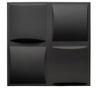 Deccart Pannelli Decorativi Per Pareti 3D 50x50 cm XPS - Nero, 5m2 | Pannelli Murali, Pannello Decorativo Parete, Polistirolo PSE, Pled
