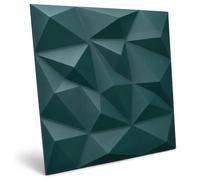 Deccart Pannelli Decorativi Per Pareti 3D 50x50 cm XPS - Verde, 5 m² | Brylant, 20 pezzi, Pannelli Murali, Pannello Decorativo Parete