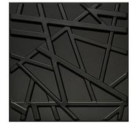 DECCART | Pannelli Decorativi Per Pareti 3D | Pannelli Murali | Pannello Decorativo Parete | Polistirolo PSE | 50x50 cm Line, Nero,5m2
