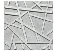 DECCART | Pannelli Decorativi Per Pareti 3D | Pannelli Murali | Pannello Decorativo Parete | Polistirolo PSE | 50x50 cm Line, Calcestruzzo,5m2