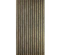 Deccart - Pannelli murali decorativi per pareti 100x50 cm - Pannello decorativo 3d - polistirolo da parete soffitto - 3d wall panel - Decorazione muro - lamelle di legno - 12m² (24 pezzo)