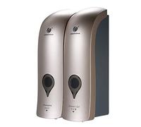 Decdeal 1 300ml x 2 Dispenser di Sapone Doppio, Dispenser di Sapone Liquido per Doccia Bagno Dispenser di Shampoo Bagnoschiuma (Champagne Oro)