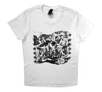December 10 Star Border Skinny Fit T Shirt Size L