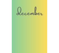 December: A minimalist monthly journal series designed to capture thoughts, ideas, and creativity--one month at a time / 6 x 9 in glossy paperback