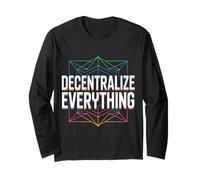 Decentralizza Tutto Blockchain Crypto Maglia a Manica