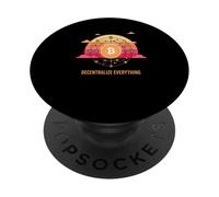 Decentralizzare tutto blockchain sicurezza libertà bitcoin PopSockets PopGrip Adesivo