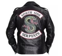 Decenzaa South Side Serpents Giacche Uomo - Riverdale Serpent Jacket, Nero , XL