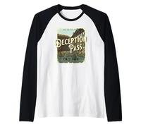 Deception Pass State Park Oak Harbor Washington Vintage Maglia con Maniche Raglan