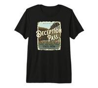 Deception Pass State Park Oak Harbor Washington Vintage Maglietta Premium