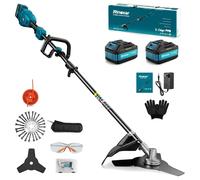 Decespugliatore a Batteria 18V Tagliaerba Elettrico Brushless 2×5200mAh Rasaerba