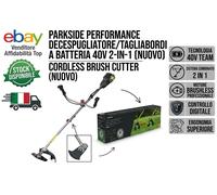 DECESPUGLIATORE A BATTERIA 40V PARKSIDE 2-IN-1 PPAFS 40-Li A1