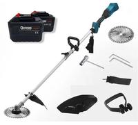 DECESPUGLIATORE A BATTERIA ELETTRICO CON DUE BATTERIE DA 21V TAGLIAERBA RASAERBA