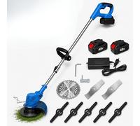 Decespugliatore a Batteria MULTIFUNZIONE 3 in 1 - TESTA REGOLABILE - Tagliaerba a Batteria Leggero 1,5 kg con Asta Telescopica - Batteria a LUNGA DURATA - SILENZIOSO - Perfetto per TAGLI DURI