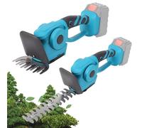 Decespugliatore a Batteria per Makita, 21V Tagliasiepi a Batteria Tagliaerba Elettrico Taglia Bordi Giardino con Coltello per Tagliare L'erba e Coltello per Tagliare Gli Arbusti, Senza Batteria